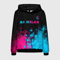 Мужская толстовка AC Milan - neon gradient: символ сверху