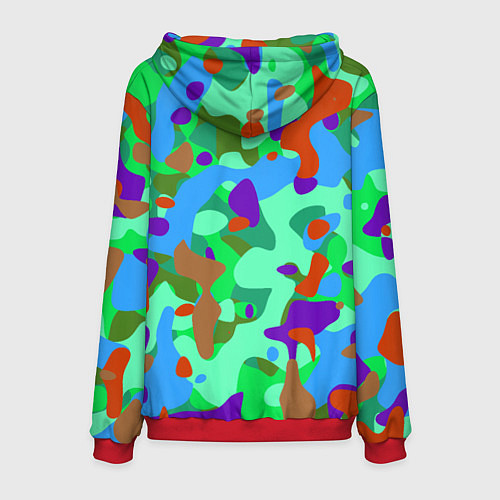 Мужская толстовка Абстракция цвета / 3D-Красный – фото 2