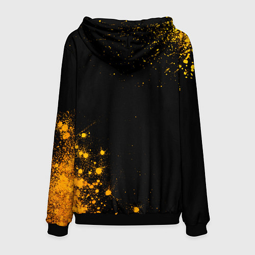 Мужская толстовка My Chemical Romance - gold gradient: надпись, симв / 3D-Черный – фото 2