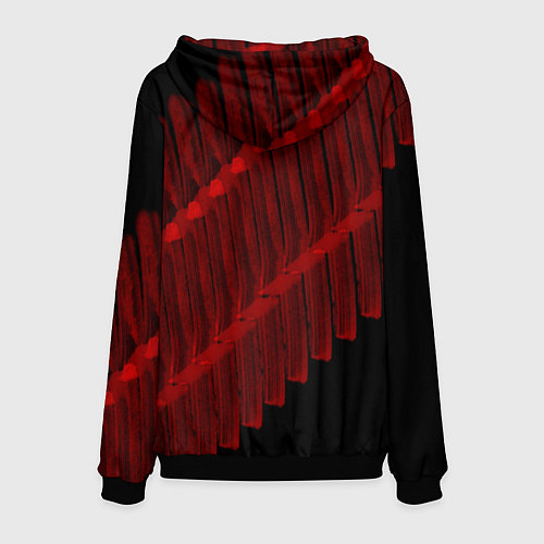Мужская толстовка Красный маркер / 3D-Черный – фото 2