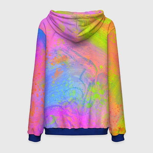 Мужская толстовка Очень-очень длинная такса / 3D-Синий – фото 2