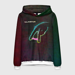 Толстовка-худи мужская Энергия - Алиса, цвет: 3D-белый