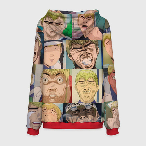 Мужская толстовка Лицо ГТО / 3D-Красный – фото 2