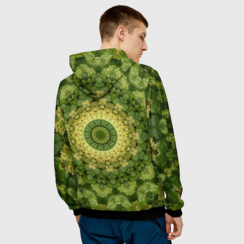 Мужская толстовка Виноград Символ Изобилия / 3D-Черный – фото 4