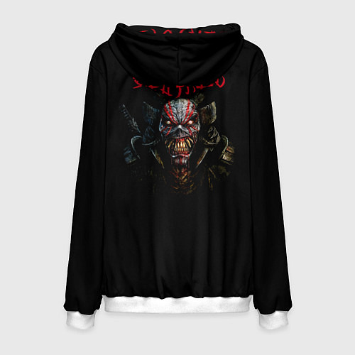 Мужская толстовка Iron Maiden Senjutsu samurai / 3D-Белый – фото 2