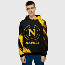 Толстовка-худи мужская Napoli - gold gradient, цвет: 3D-черный — фото 2