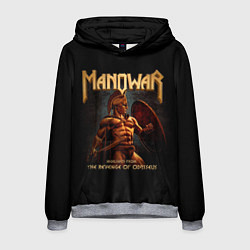 Толстовка-худи мужская Manowar rock, цвет: 3D-меланж
