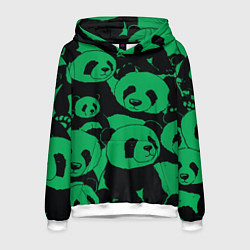 Мужская толстовка Panda green pattern