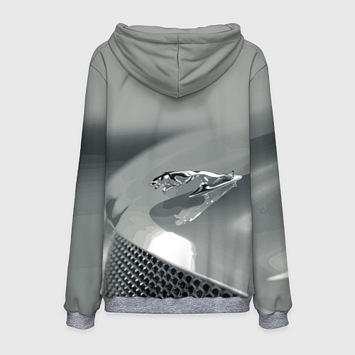 Мужская толстовка Jaguar - капот - эмблема / 3D-Меланж – фото 2