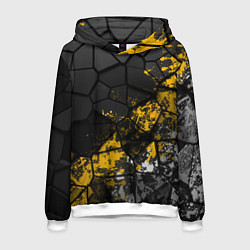 Толстовка-худи мужская Имперская геометрия, цвет: 3D-белый