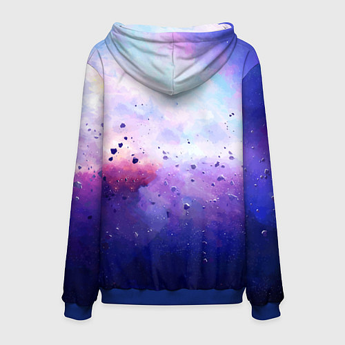 Мужская толстовка Космонавт в безвоздушном пространстве / 3D-Синий – фото 2