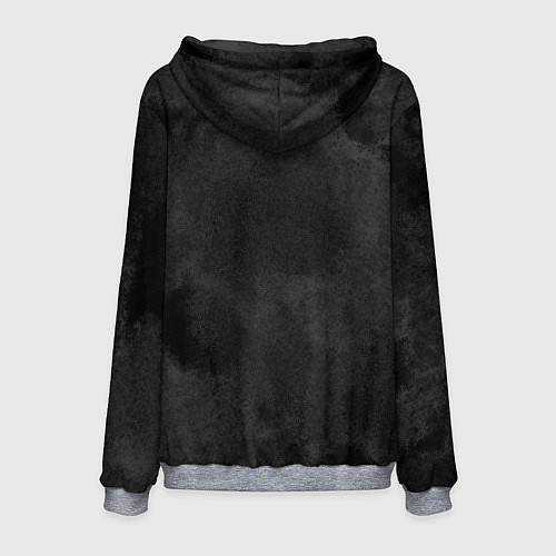 Мужская толстовка Misery на сером фоне / 3D-Меланж – фото 2