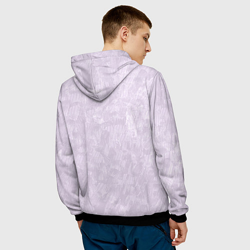 Мужская толстовка Портрет Тома Харди в геометрическом стиле / 3D-Черный – фото 4