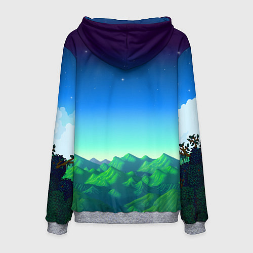 Мужская толстовка Горы Stardew Valley / 3D-Меланж – фото 2