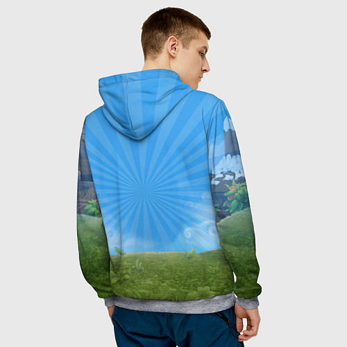 Мужская толстовка My Singin Monsters - Зерномех / 3D-Меланж – фото 4