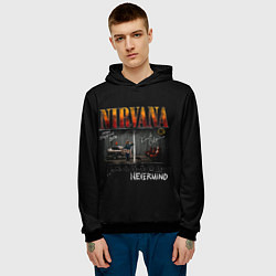 Толстовка-худи мужская Nirvana heart shaped box, цвет: 3D-черный — фото 2