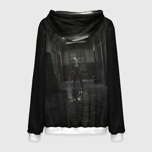 Мужская толстовка Sailent hill 2 ремейк / 3D-Белый – фото 2