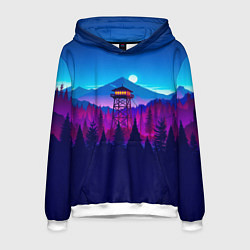 Толстовка-худи мужская Firewatch, цвет: 3D-белый