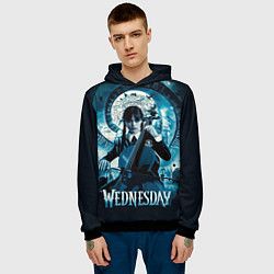 Толстовка-худи мужская Wednesday Addams 2022, цвет: 3D-черный — фото 2