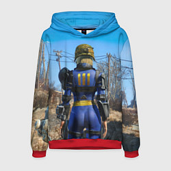 Толстовка-худи мужская Vault 111 suit at Fallout 4 Nexus, цвет: 3D-красный