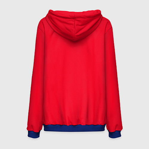 Мужская толстовка С мишкой на замочке молнии / 3D-Синий – фото 2