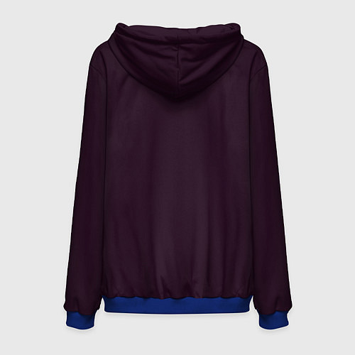 Мужская толстовка Модный кролик в очках / 3D-Синий – фото 2