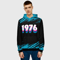 Толстовка-худи мужская Made in 1976: vintage art, цвет: 3D-черный — фото 2