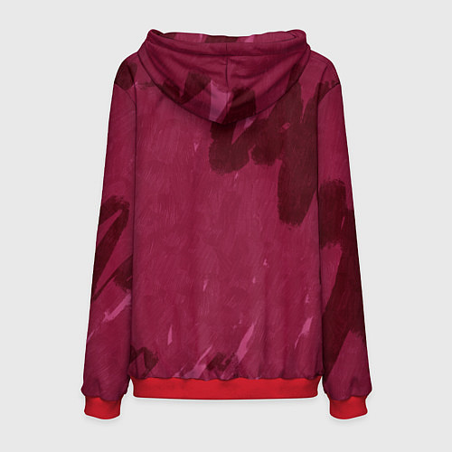 Мужская толстовка Девушка в красном кокошнике с золотыми украшениями / 3D-Красный – фото 2