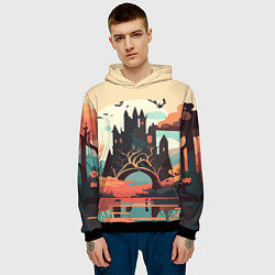 Толстовка-худи мужская Autumn Castle - Huf&Sya, цвет: 3D-черный — фото 2