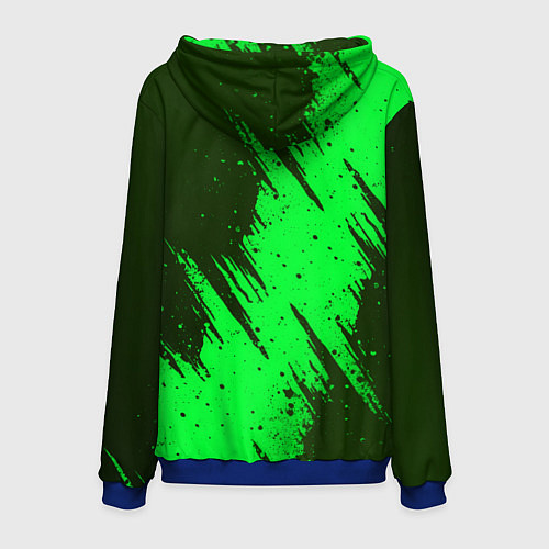 Мужская толстовка Skoda - green / 3D-Синий – фото 2