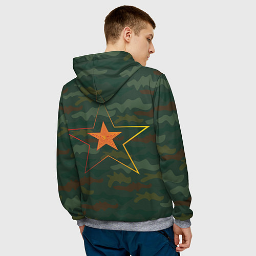 Мужская толстовка Дедушка главком / 3D-Меланж – фото 4