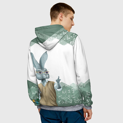 Мужская толстовка Легенда про экзамен / 3D-Меланж – фото 4