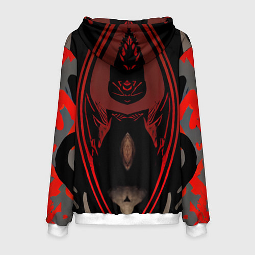 Мужская толстовка Кратос кельтский / 3D-Белый – фото 2