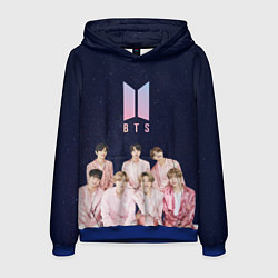 Толстовка-худи мужская BTS starry sky, цвет: 3D-синий