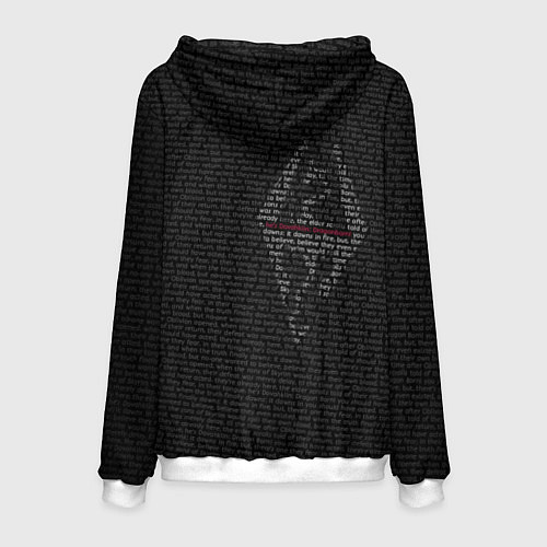 Мужская толстовка Skyrim о довакине / 3D-Белый – фото 2