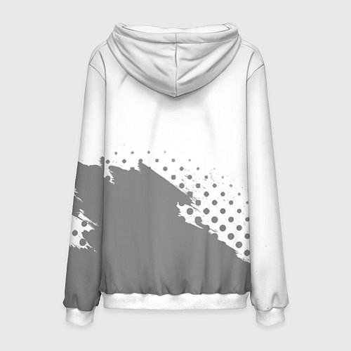 Мужская толстовка Юрий в рамке красного цвета / 3D-Белый – фото 2