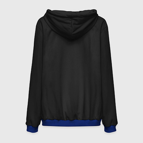 Мужская толстовка Хомяк неон / 3D-Синий – фото 2