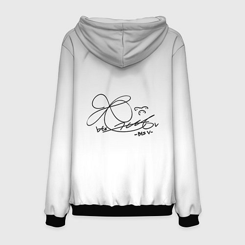 Мужская толстовка Тэхён и его тень / 3D-Черный – фото 2