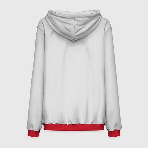 Мужская толстовка Арт бордер-колли / 3D-Красный – фото 2