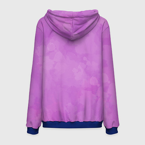 Мужская толстовка Поцелуй меня алые губы / 3D-Синий – фото 2