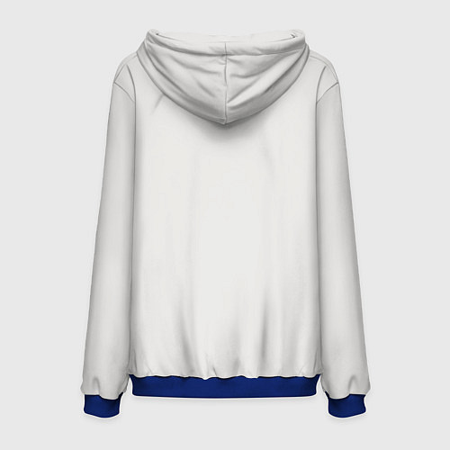 Мужская толстовка Нарисованный медведь / 3D-Синий – фото 2