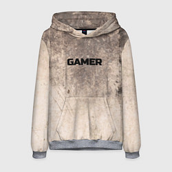 Толстовка-худи мужская Первый игрок, цвет: 3D-меланж