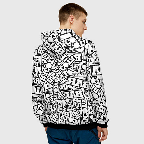 Мужская толстовка Baracota Stickers / 3D-Черный – фото 4