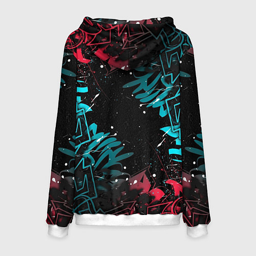 Мужская толстовка Graffity street art / 3D-Белый – фото 2