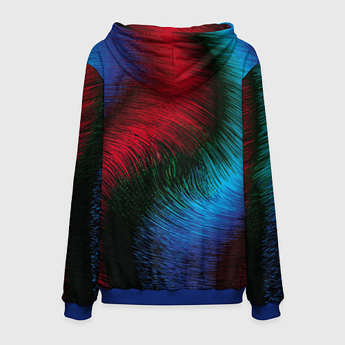 Мужская толстовка Буря красок / 3D-Синий – фото 2