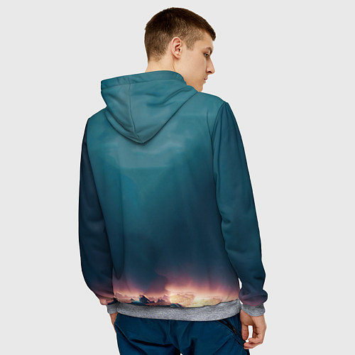 Мужская толстовка Пикачу в стиле стимпанка нейросети / 3D-Меланж – фото 4