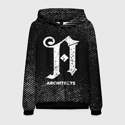 Толстовка-худи мужская Architects с потертостями на темном фоне, цвет: 3D-черный