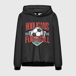 Толстовка-худи мужская Football hooligans, цвет: 3D-черный