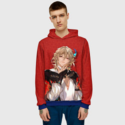 Толстовка-худи мужская Genshin Impact Kaveh, цвет: 3D-синий — фото 2