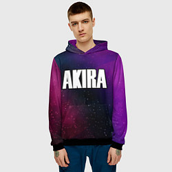 Толстовка-худи мужская Akira gradient space, цвет: 3D-черный — фото 2